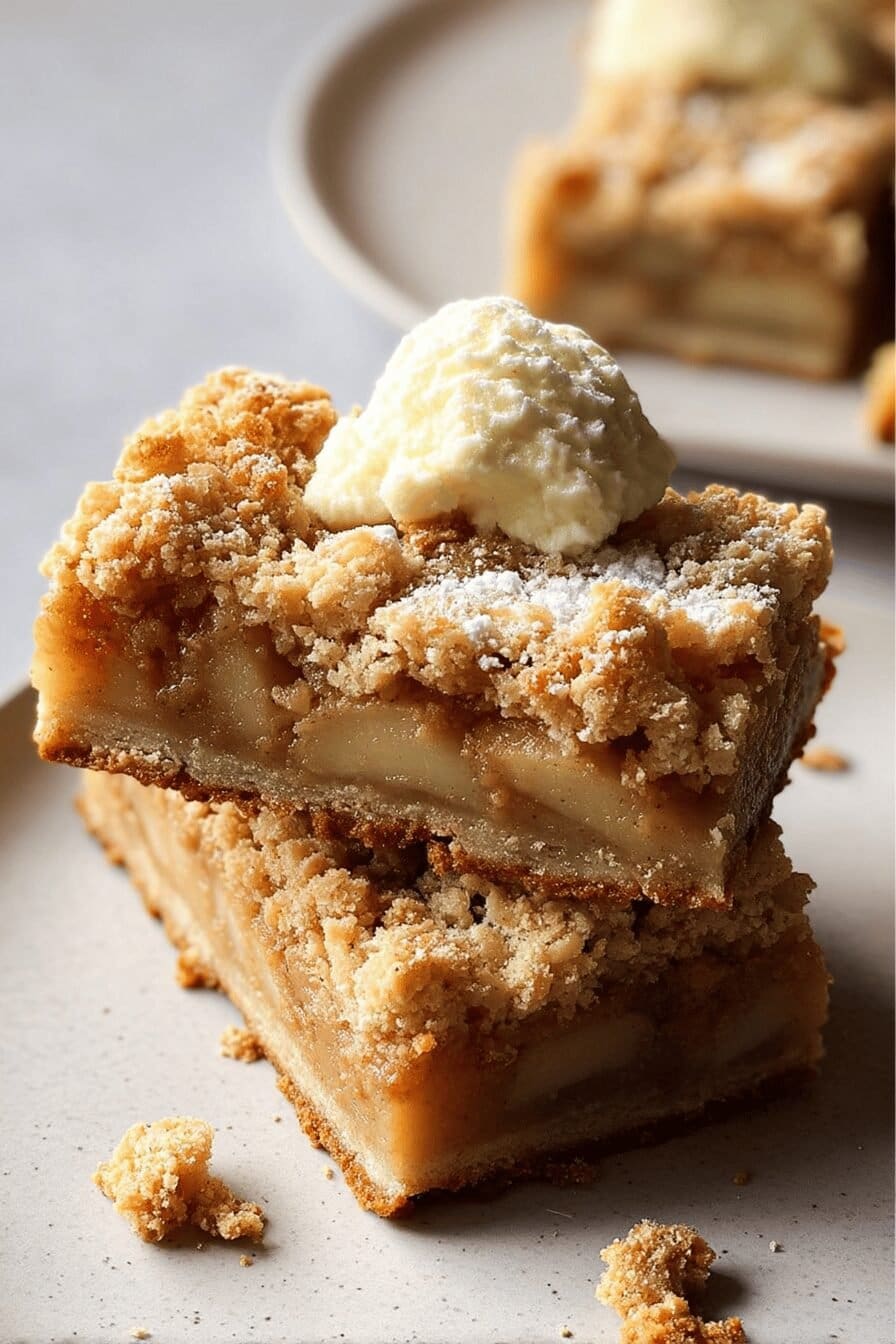 Apple Pie Bars With Salted Caramel And A Savory Steak Shrimp Stir Fry Twist 7 Apple Pie Bars