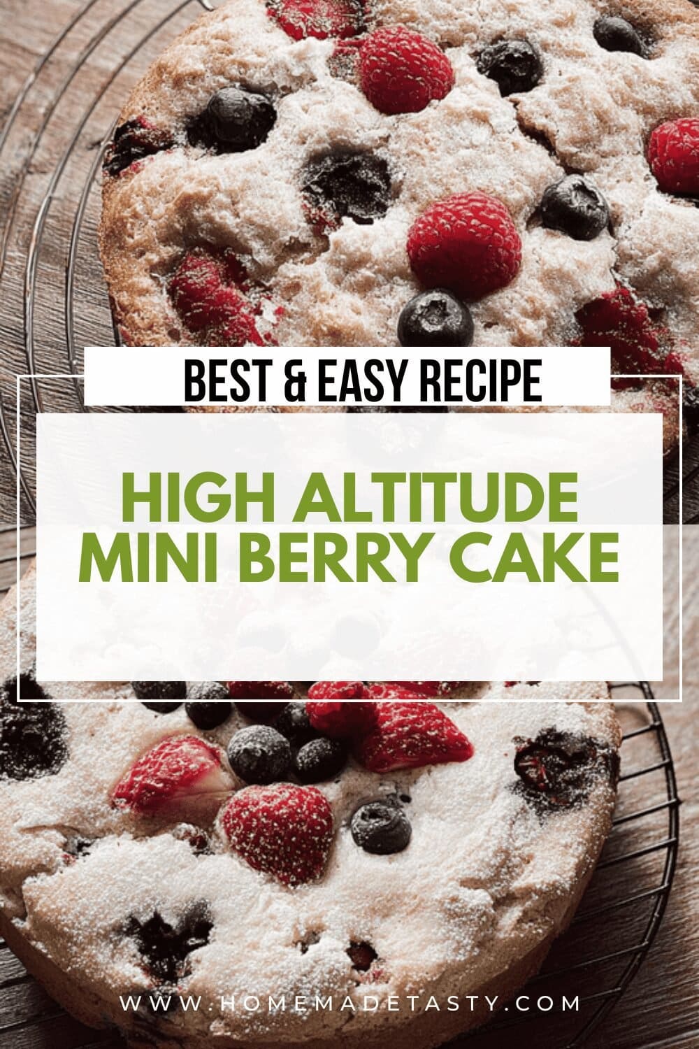 High Altitude Mini Berry Cake