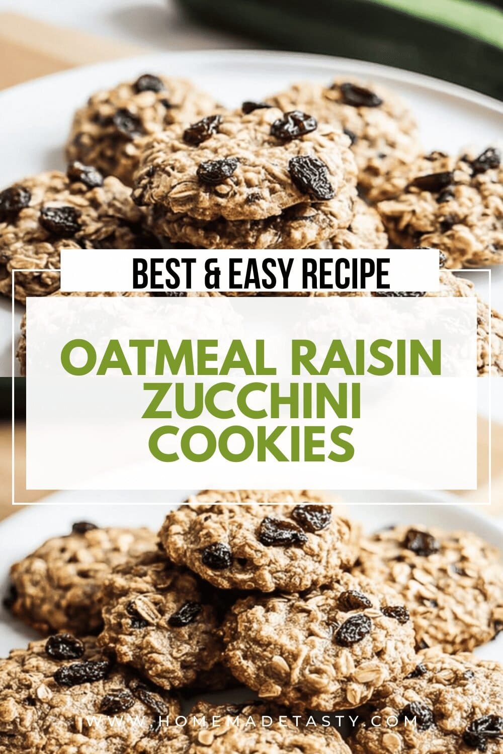 Oatmeal Raisin Zucchini Cookies