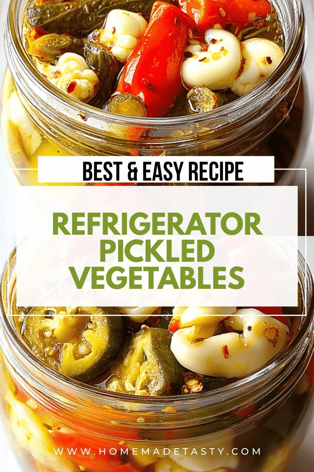 Refrigerator Pickled Vegetables Simple Homemade Recipe 4 Refrigerator Pickled Vegetables