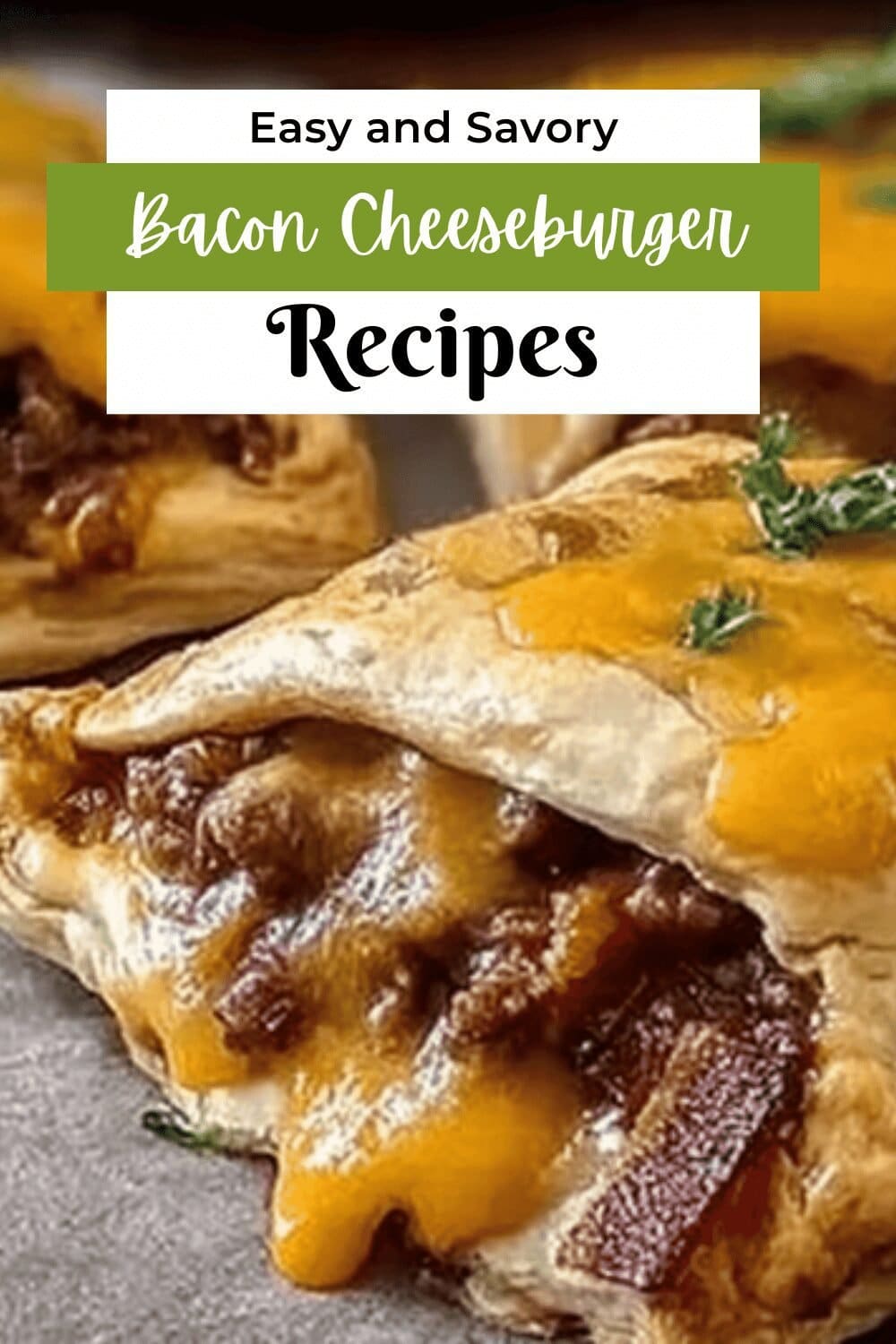 Bacon Cheeseburger Pizza Pockets