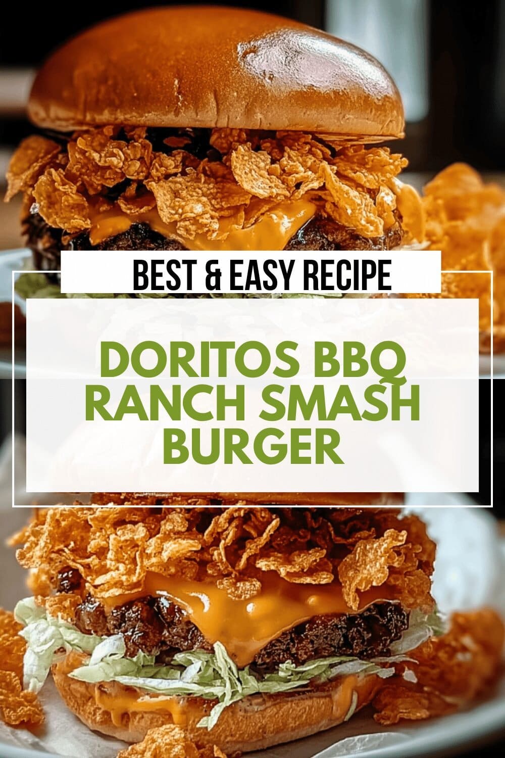 Doritos Bbq Ranch Smash Burger With Cheddar Cheese Sauce 6 Doritos Bbq Ranch Smash Burger
