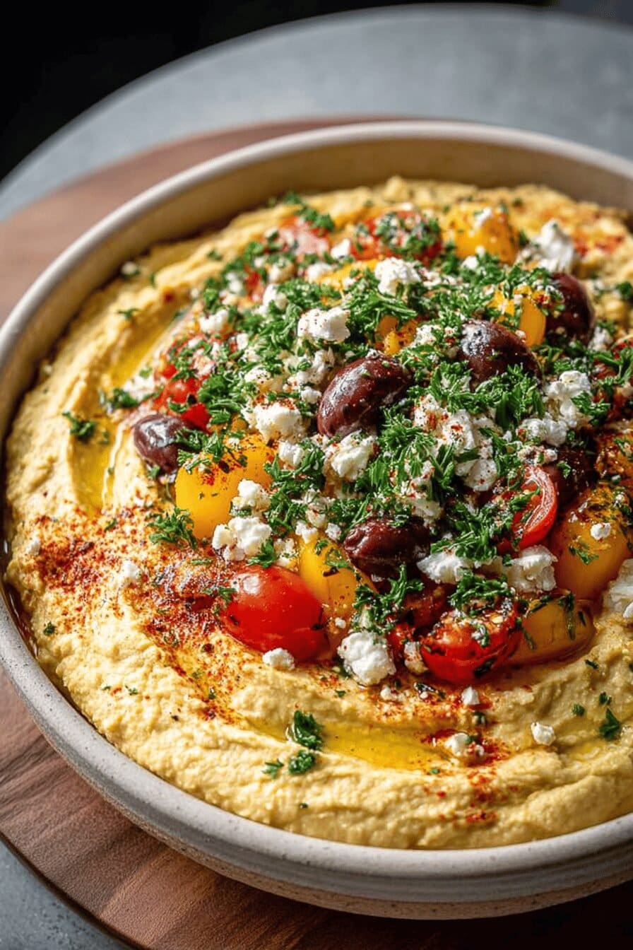 Greek Loaded Hummus Mango