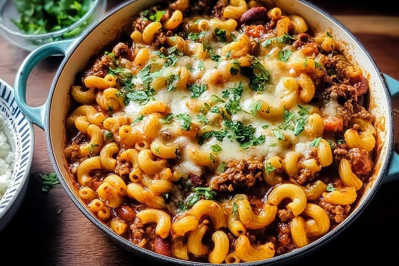 One Pot Chili Mac Cheese Recipe For A Quick And Hearty Meal 6 Chili Mac And Cheese