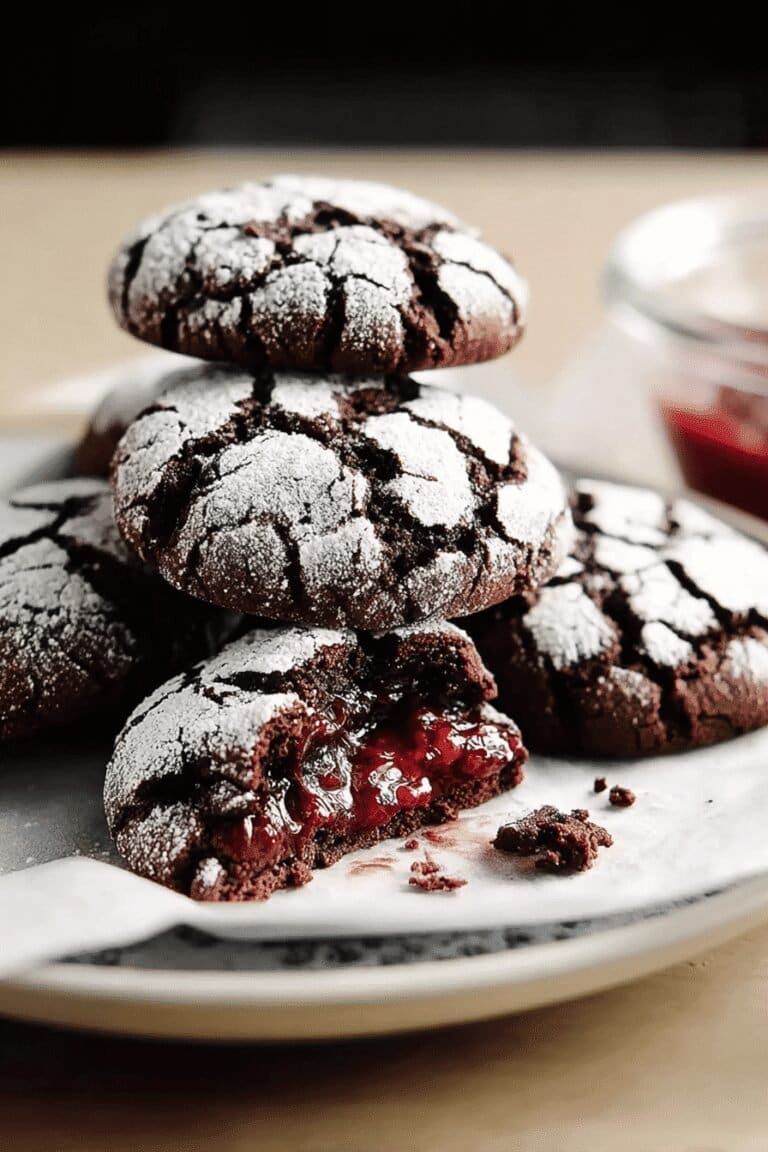 Chocolate Raspberry Crinkle Cookies Recipe With Rich Flavor 8 Chocolate Raspberry Crinkle Cookies 91.Png
