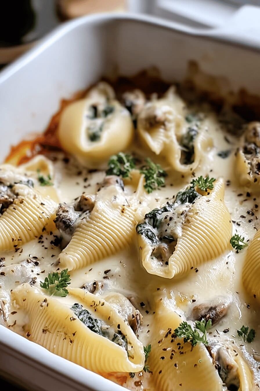 Stuffed Shells Recipe With Creamy Cheese And Savory Tomato Sauce 6 Christmas Stuffed Shells