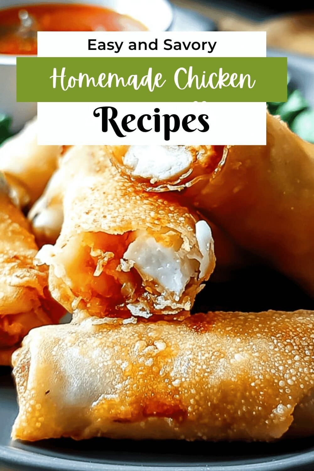 Homemade Chicken Spring Rolls