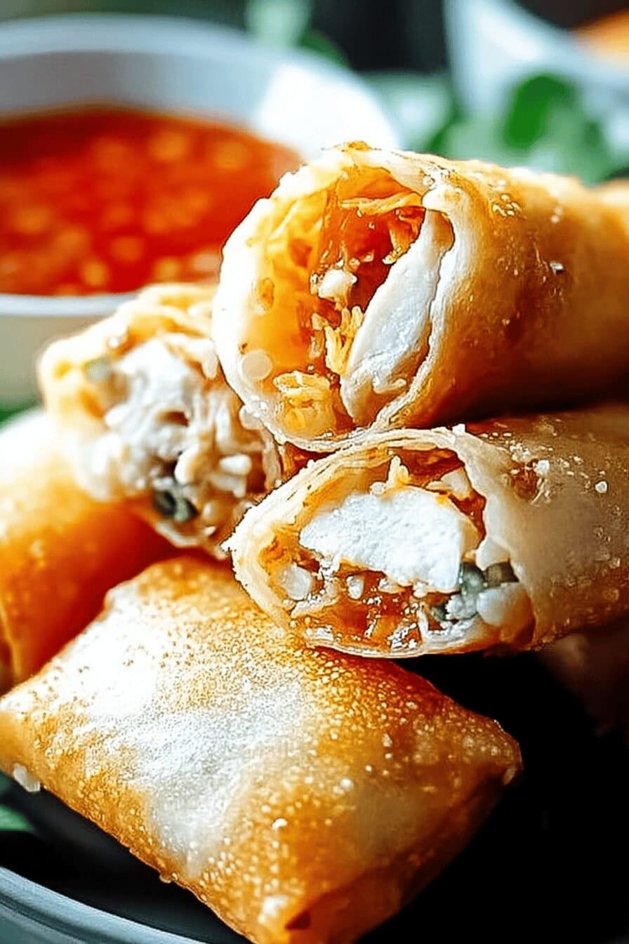 Homemade Chicken Spring Rolls