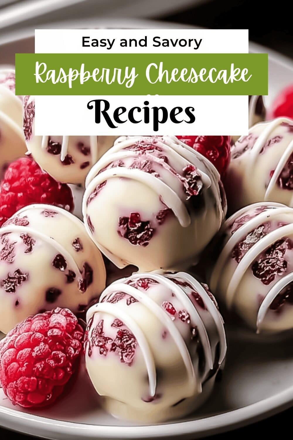 Raspberry Cheesecake Balls