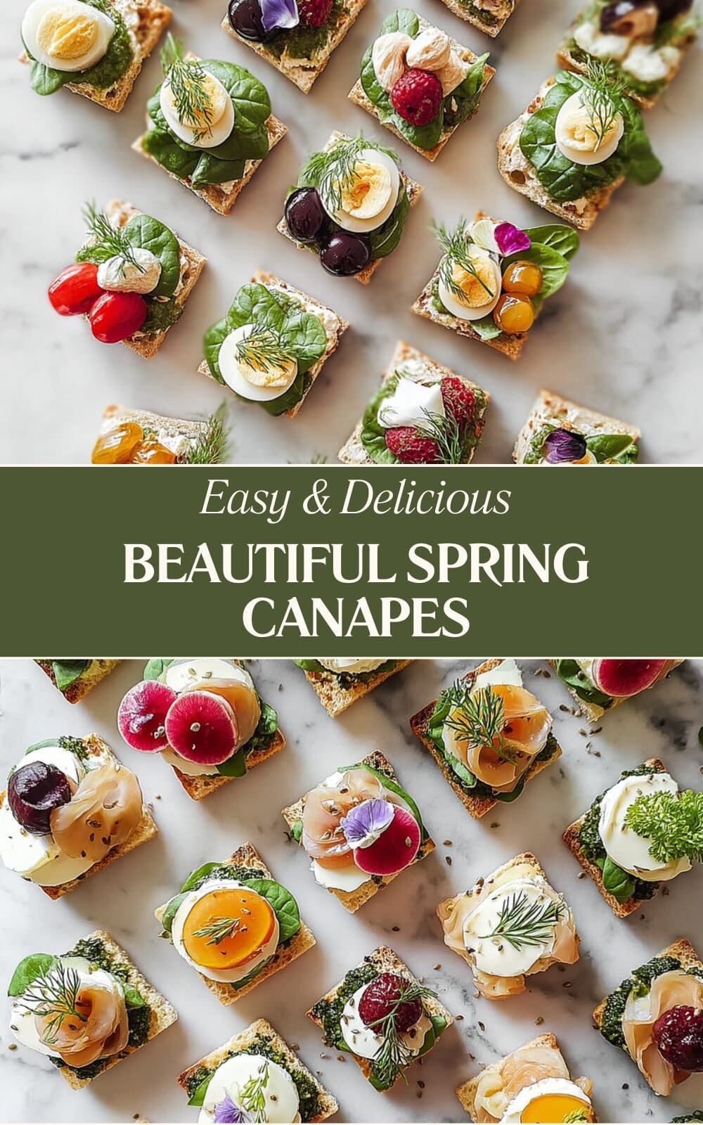 Beautiful Spring Canapes