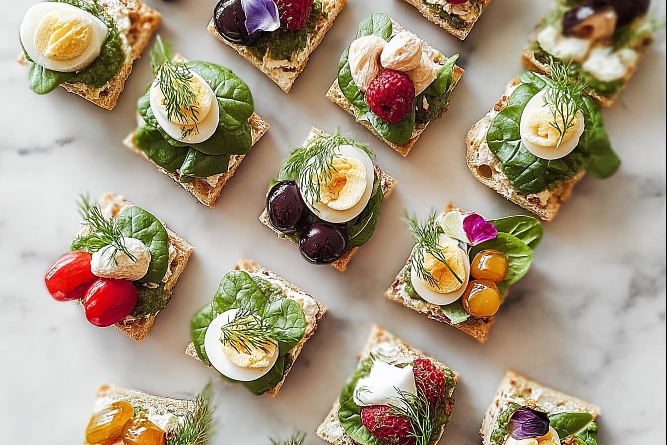 Beautiful Spring Canapes