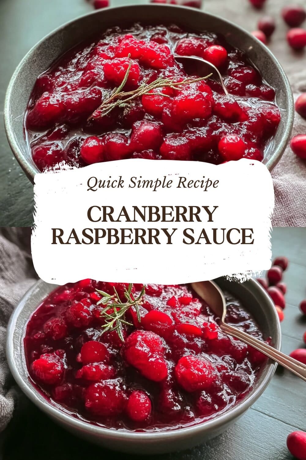 Cranberry Raspberry Sauce