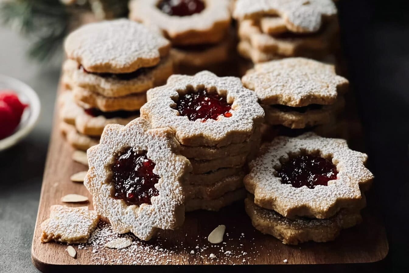 Raspberry Almond Linzer Cookies 96.Png
