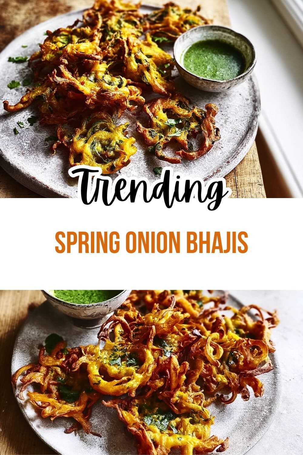 Spring Onion Bhajis