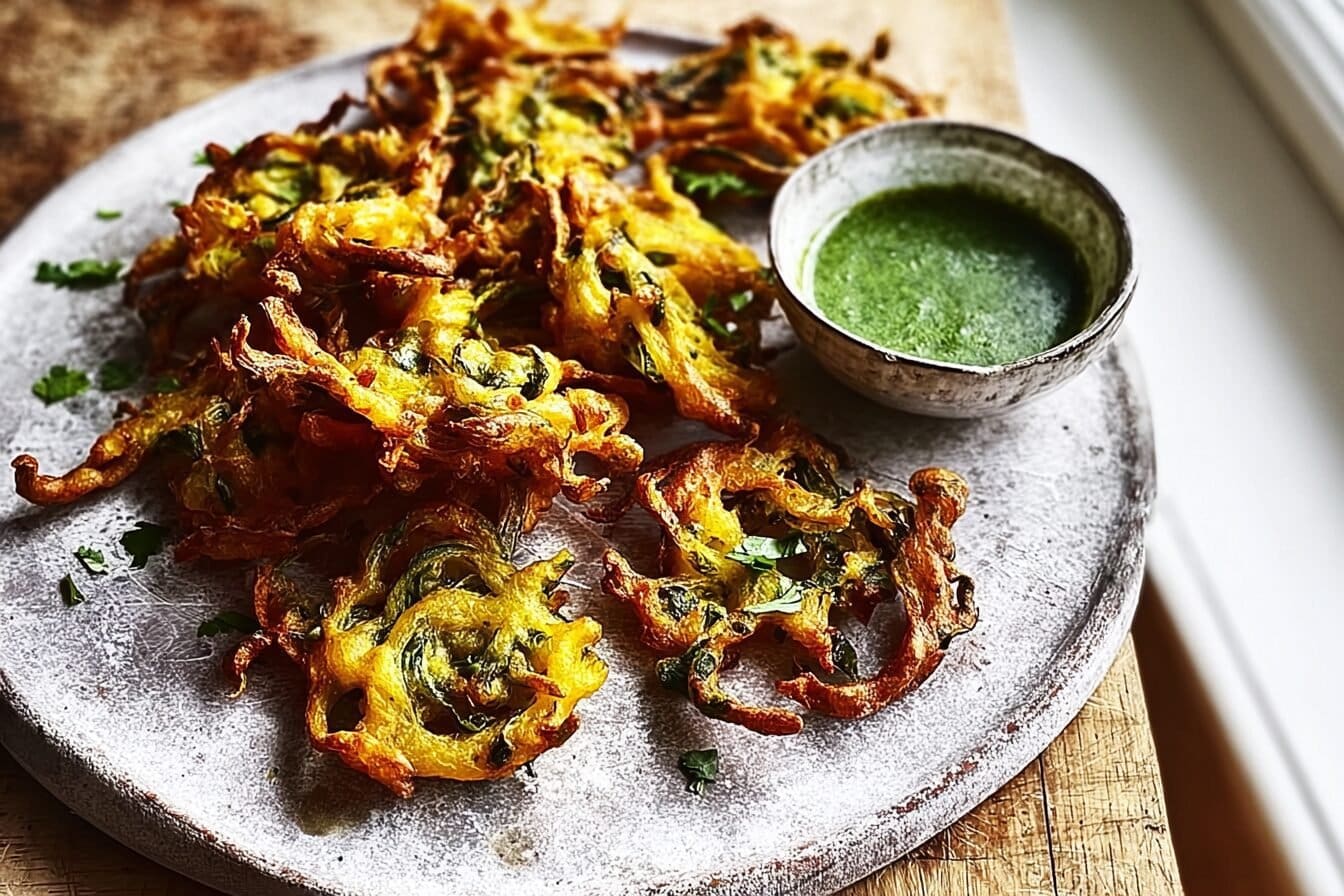 Spring Onion Bhajis
