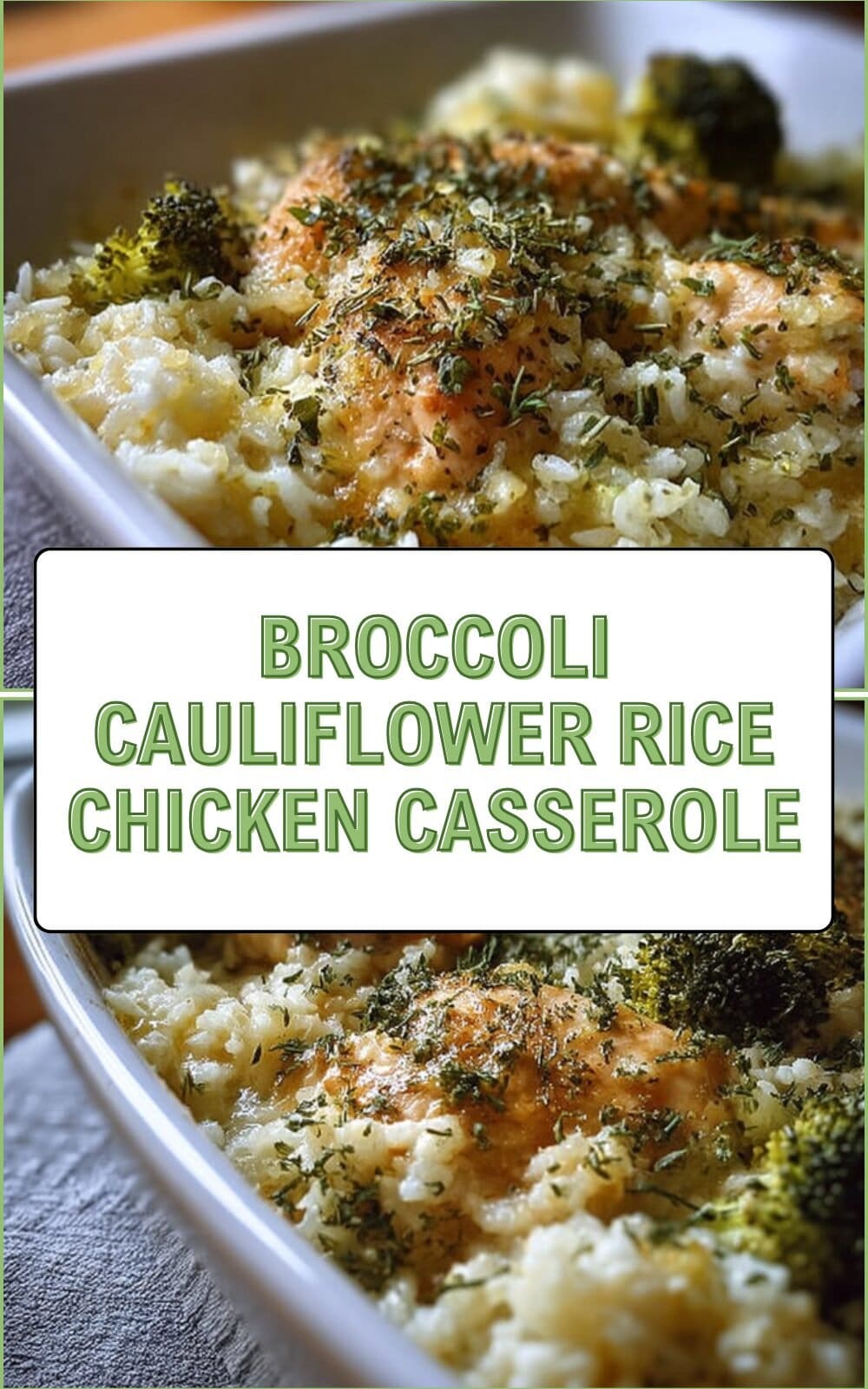 Broccoli Cauliflower Rice Chicken Casserole Creamy Cheddar Skillet Dinner 7 Broccoli Cauliflower Rice Chicken Casserole