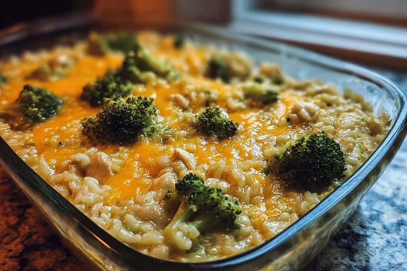 Chicken Broccoli Rice Casserole With Creamy Cheese And Crispy Golden Crumbs 6 Broccoli Rice Cheese Chicken Casserole