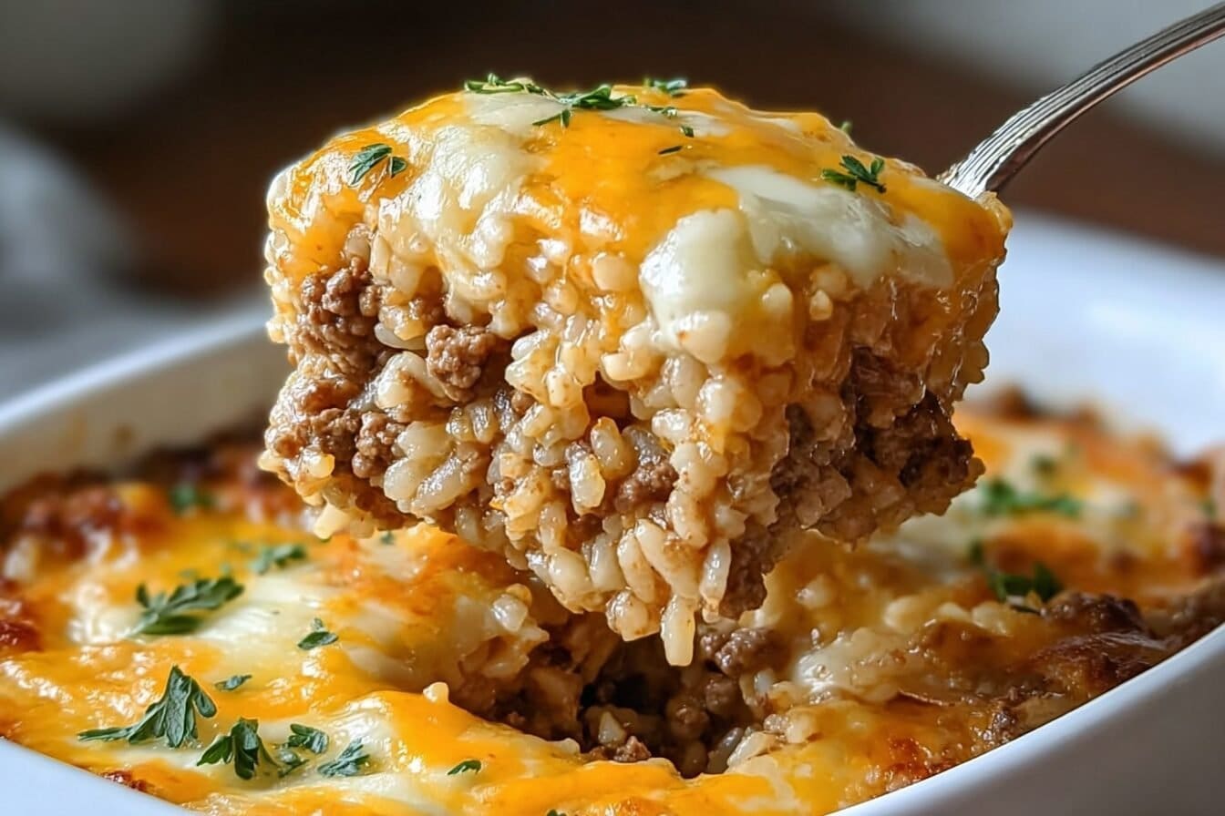 Cheesy Ground Beef And Rice Casserole 14.Png