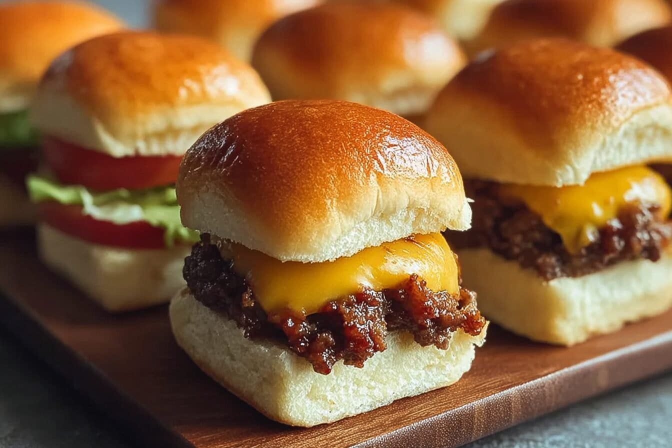 Cheeseburger Sliders Easy 30 Minute Recipe For Crowd Friendly Bites 6 Chopped Cheeseburger Sliders