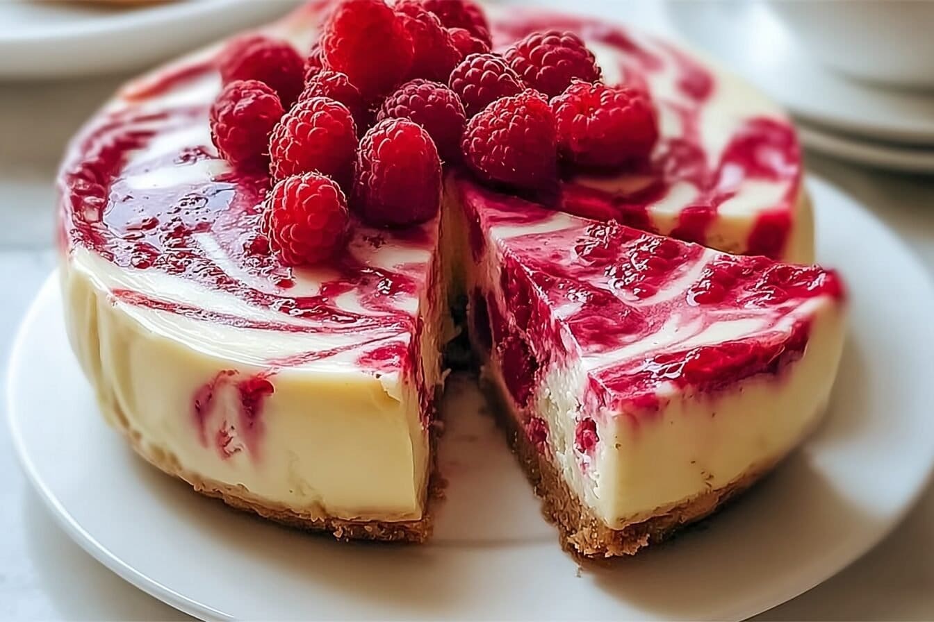 Raspberry Cheesecake Recipes For Rich And Fruity Desserts 6 Raspberry Marble Cheesecake