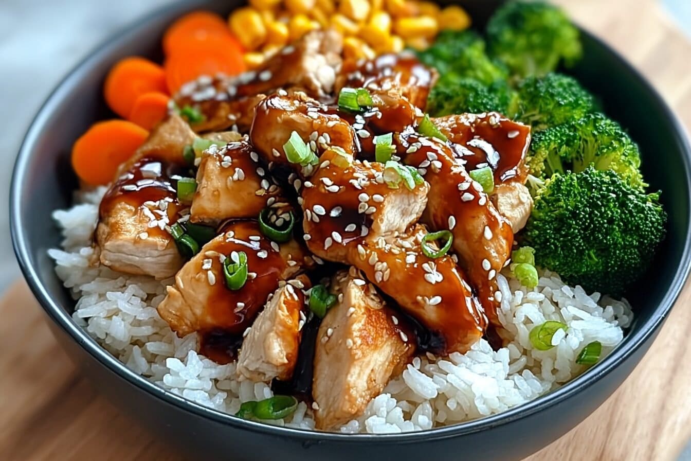 Teriyaki Chicken Rice Bowl With Simple Flavorful Sauce 6 Teriyaki Chicken Rice Bowl