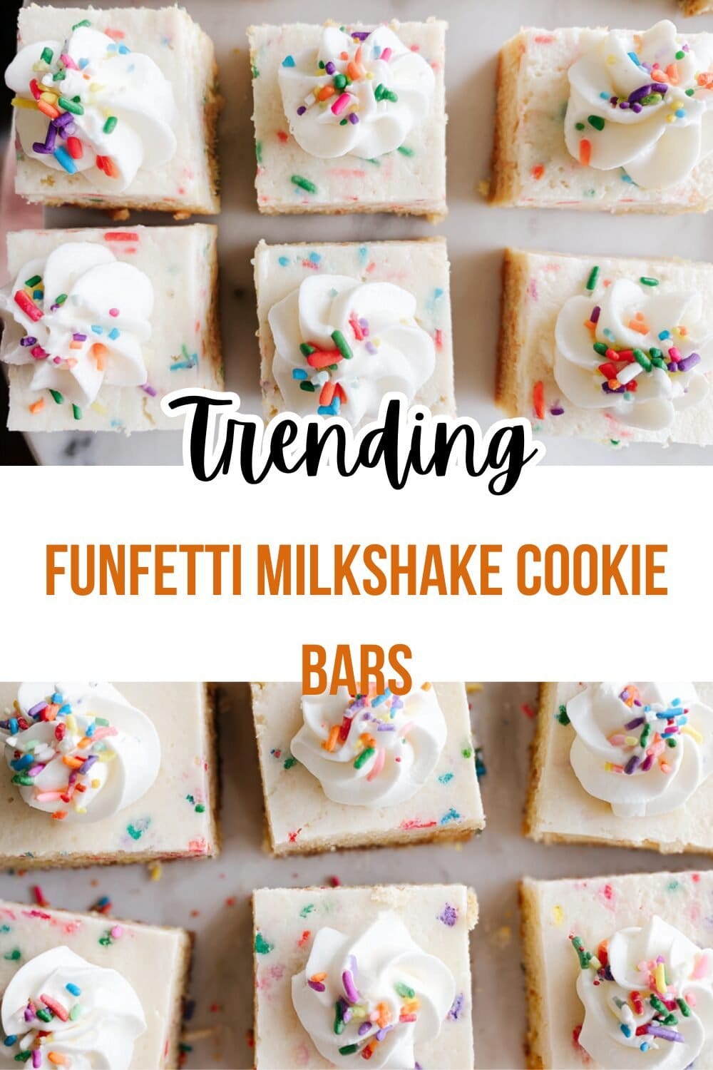 Funfetti Milkshake Cookie Bars