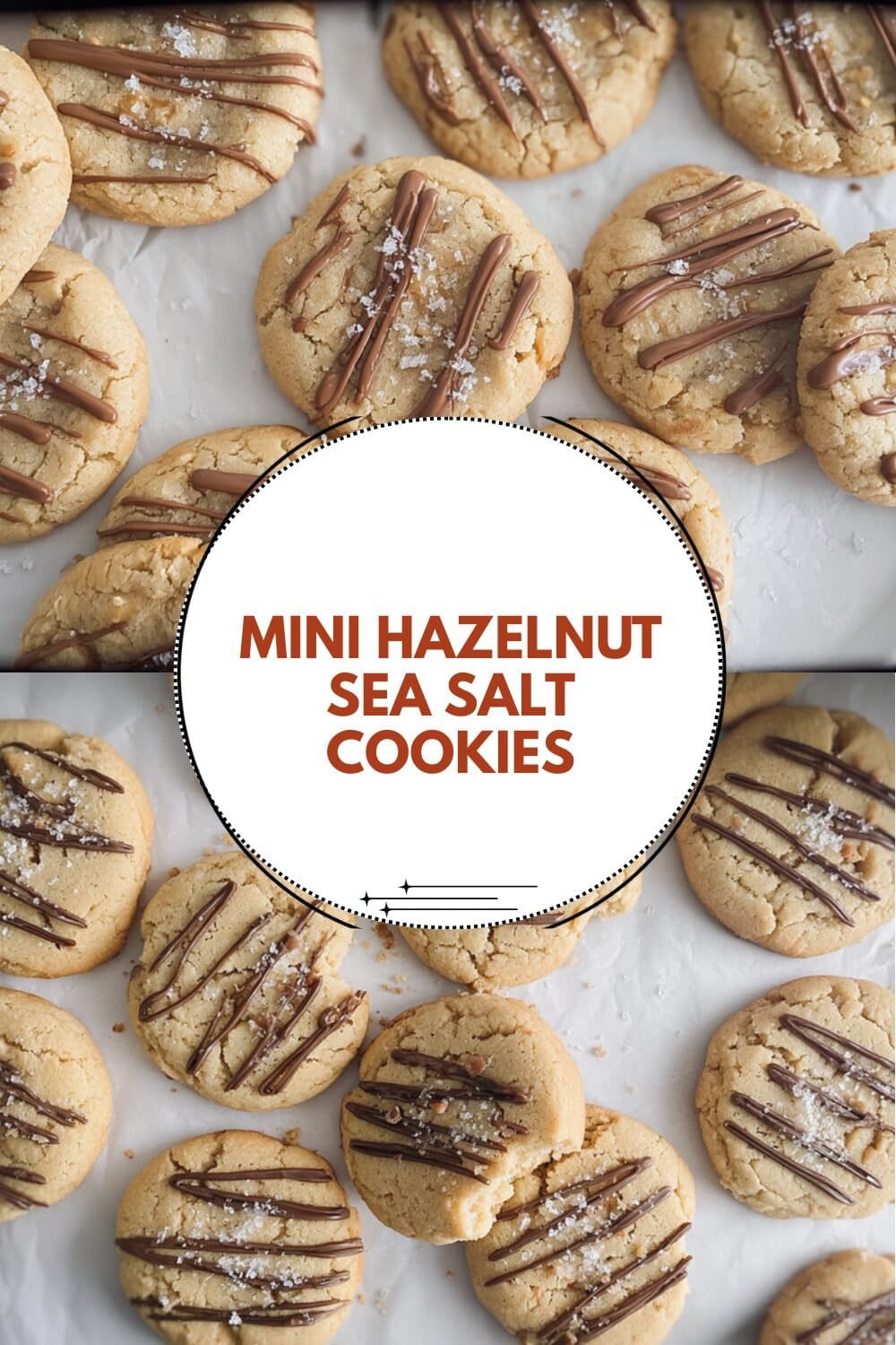 Mini Hazelnut Sea Salt Cookies