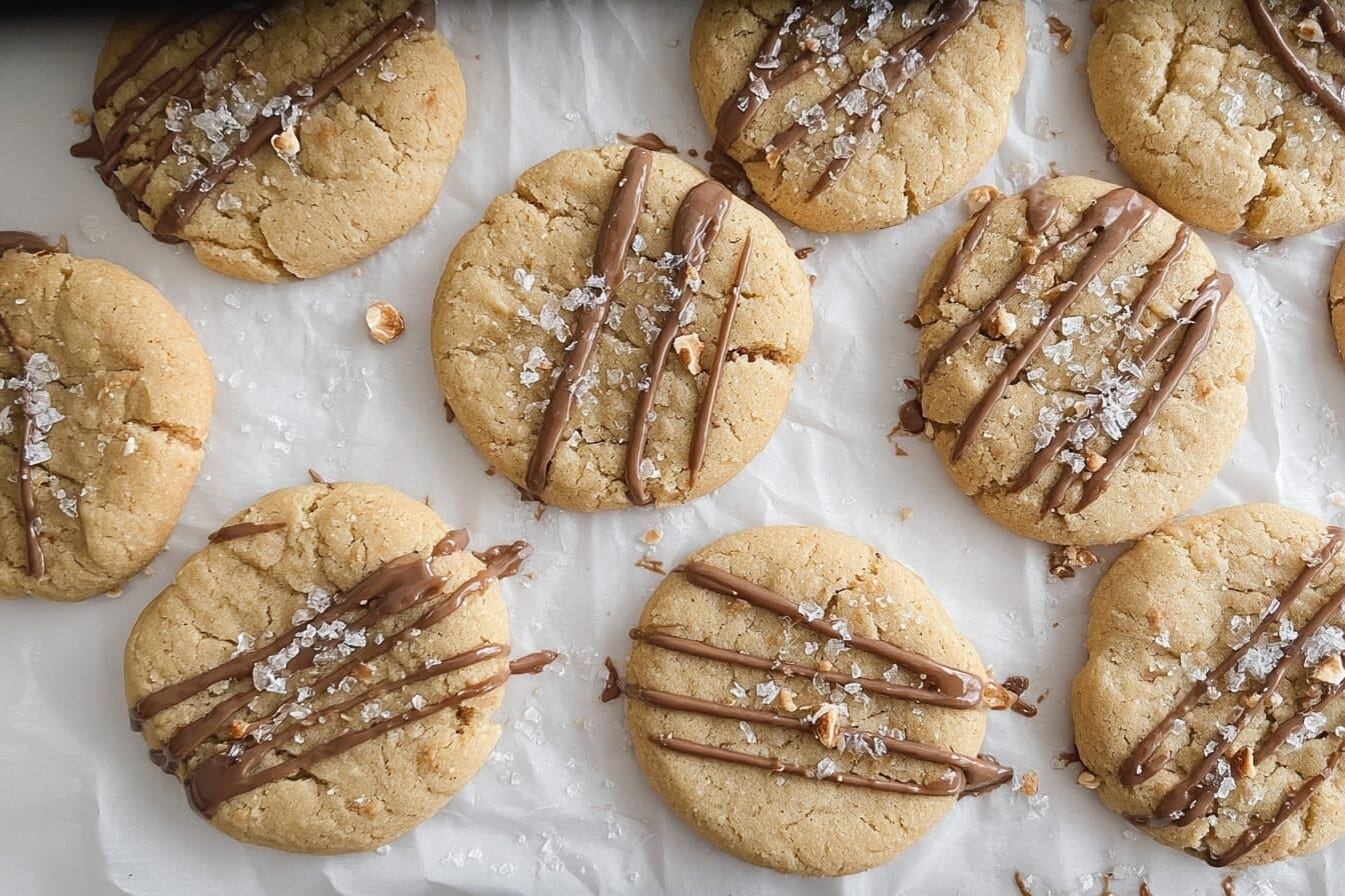 Mini Hazelnut Sea Salt Cookies
