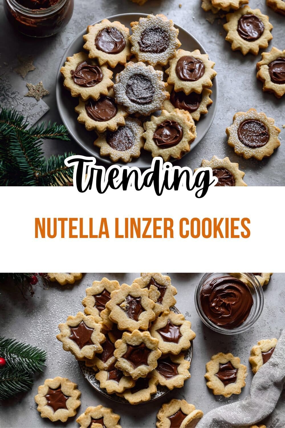 Nutella Linzer Cookies