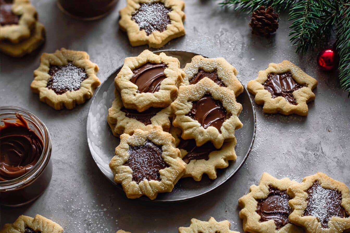 Nutella Linzer Cookies