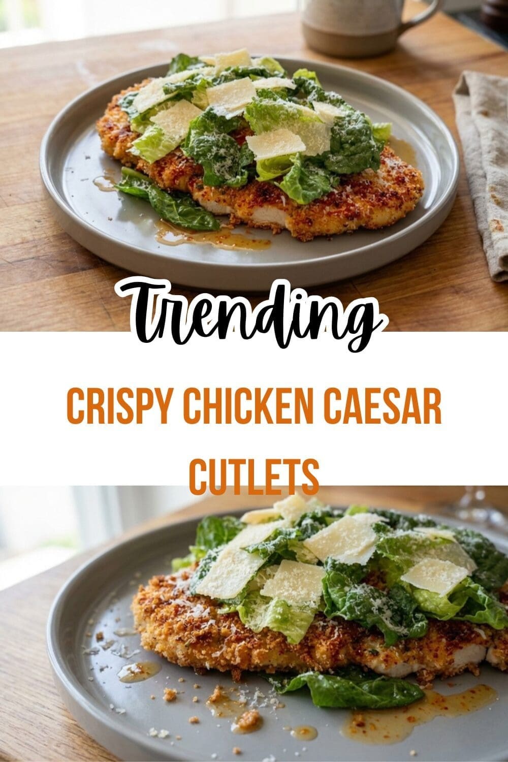 Caesar Salad Chicken Cutlets Recipe 7 Crispy Chicken Caesar Cutlets