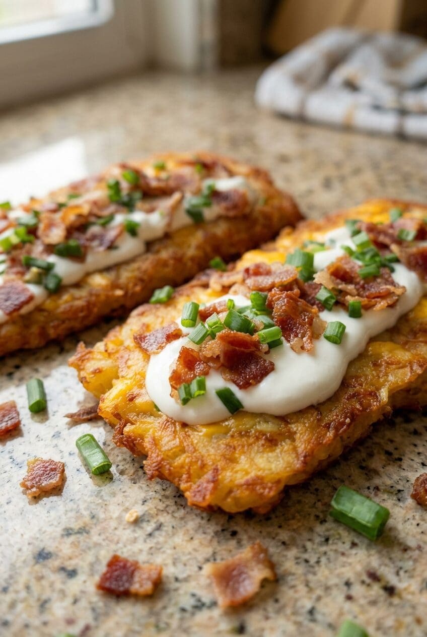 Loaded Hash Brown Patties: Simple Recipe For Big Flavor 6 Loaded Hashbrown Patties