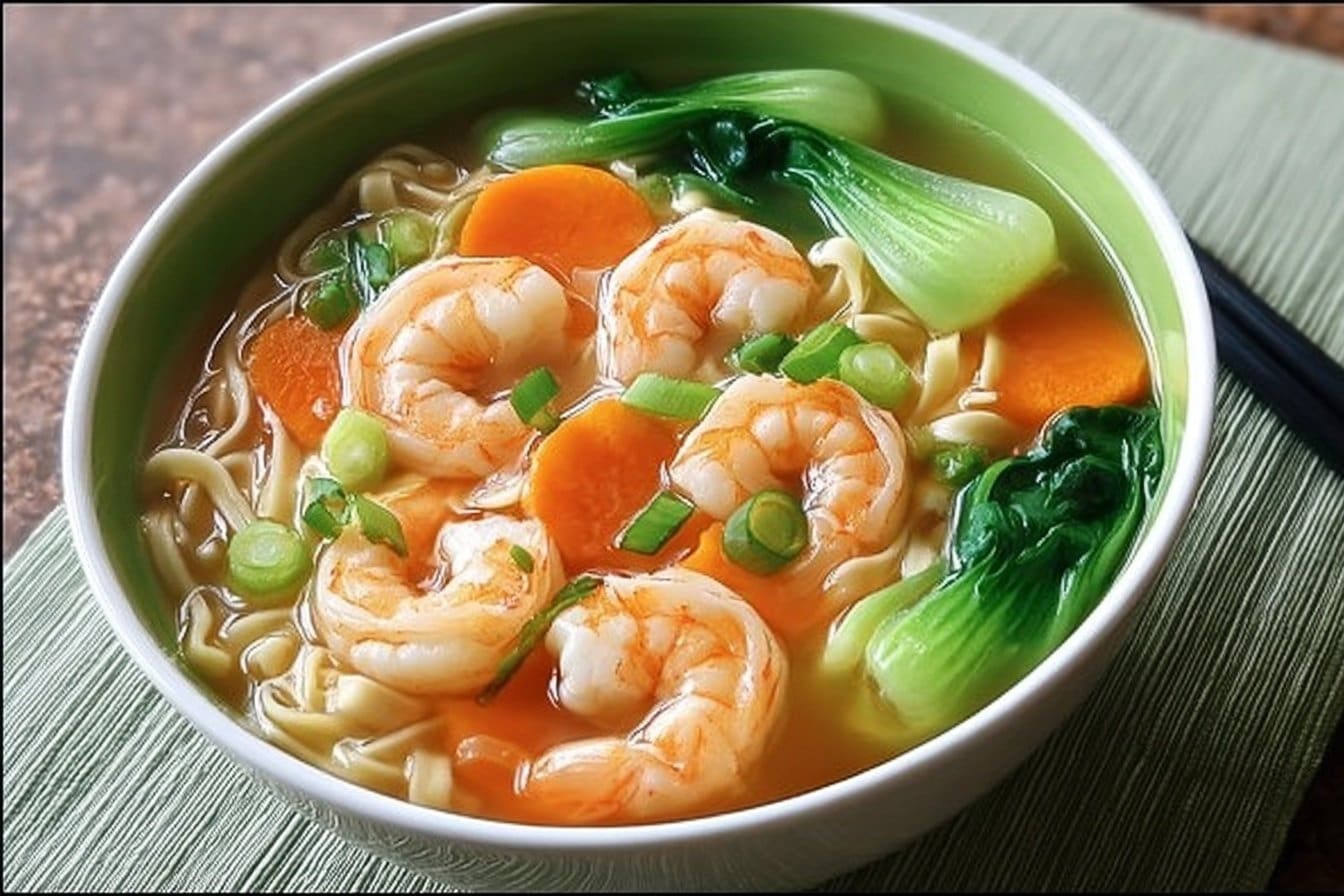 Chinese Rice Noodle Soup With Shrimp 13.Png