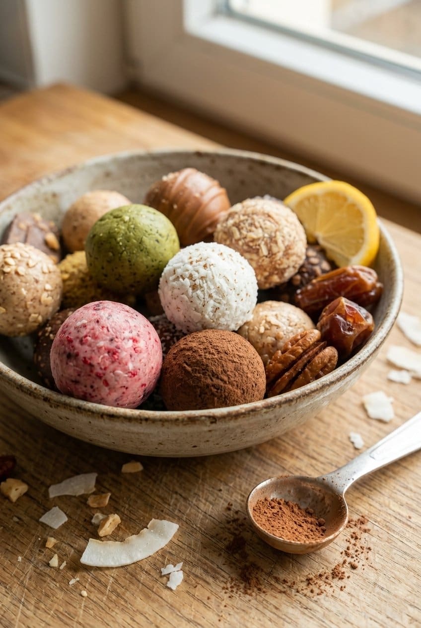 5 Ingredient Protein Balls Low Sugar Grain Free 6 Protein Bällchen