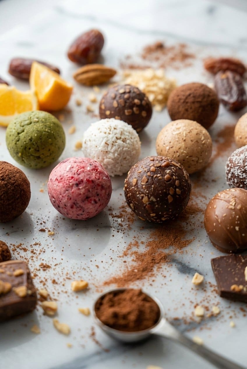5 Ingredient Protein Balls Low Sugar Grain Free 6 Protein Bällchen