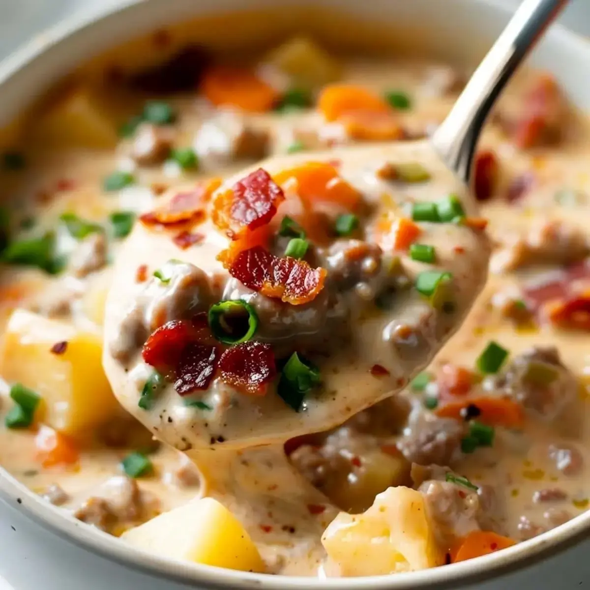 Easy Cheeseburger Soup Recipe, Cheeseburger Soup
