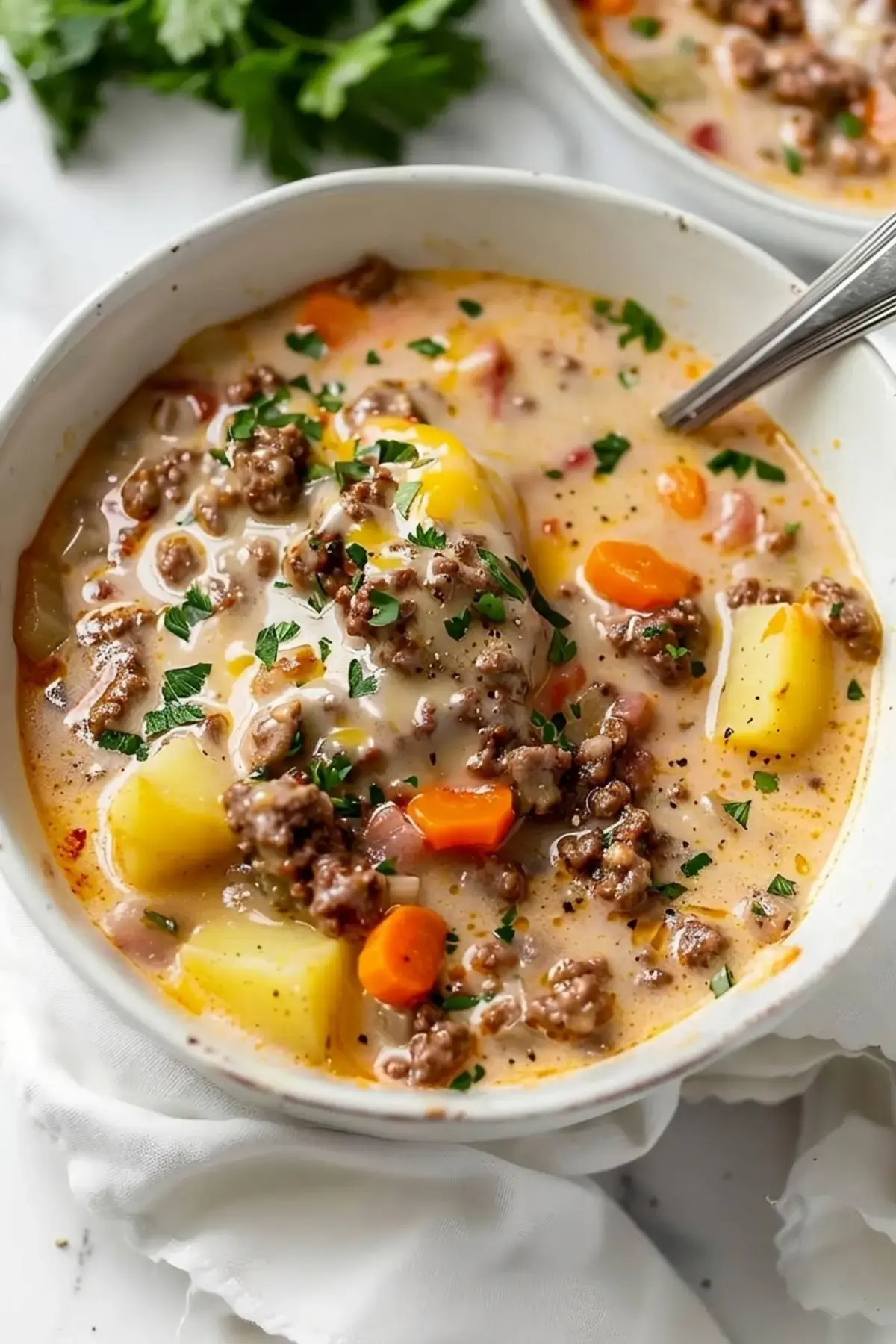 Easy Cheeseburger Soup Recipe, Ingredients