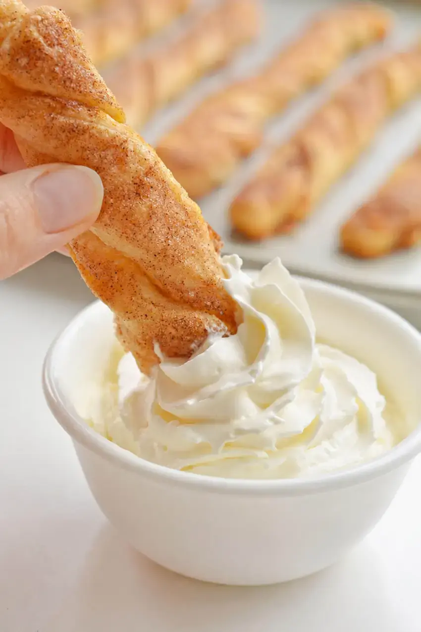 Easy Pumpkin Pie Twists, Cinnamon Sugar Finish, Baking And Serving