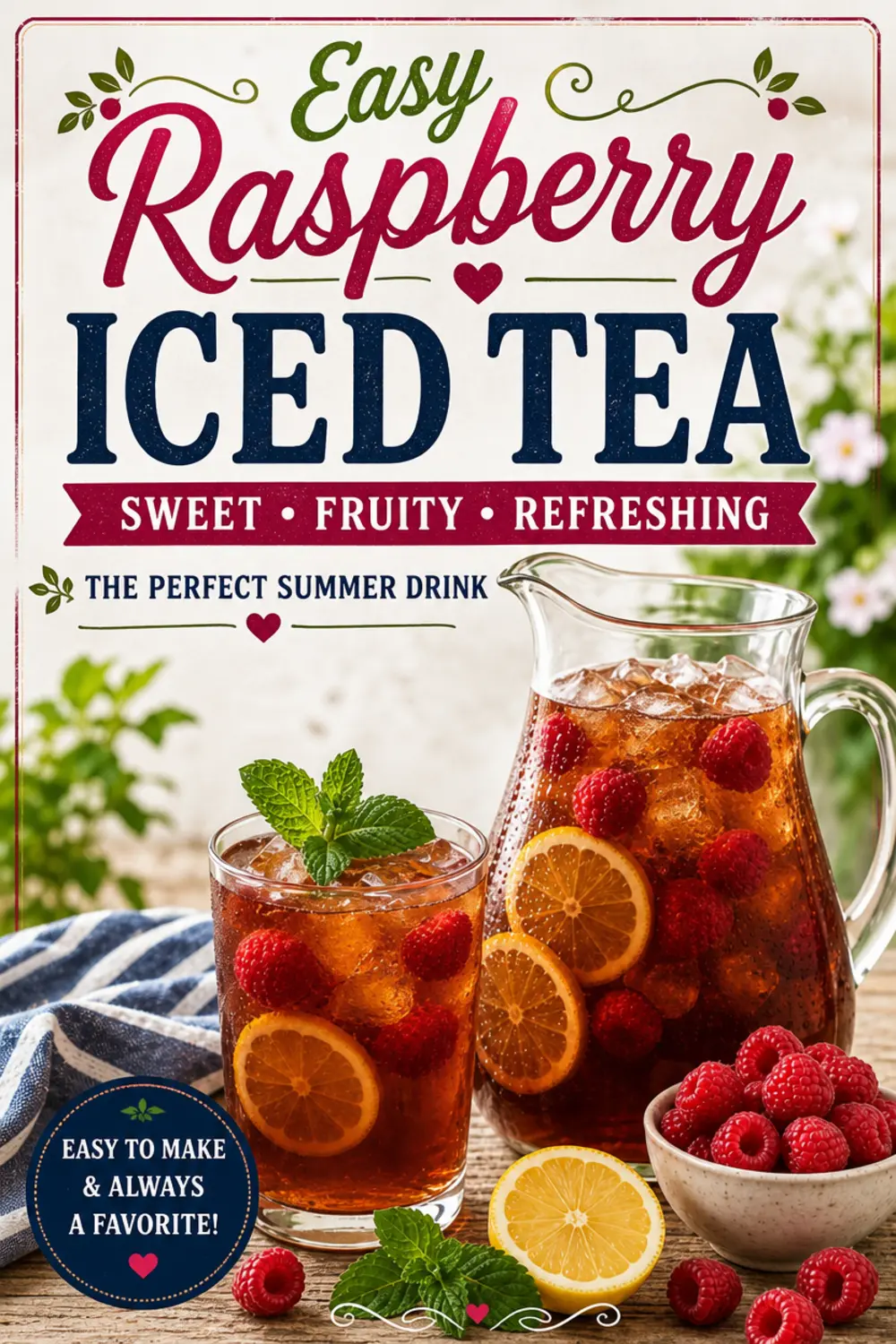 Home 26 Easy Raspberry Iced Tea
