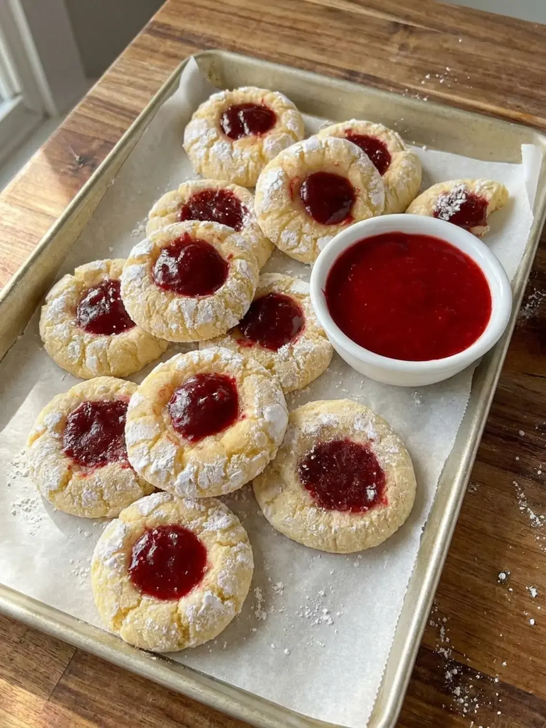 Lemon Cookies With Raspberry Curd