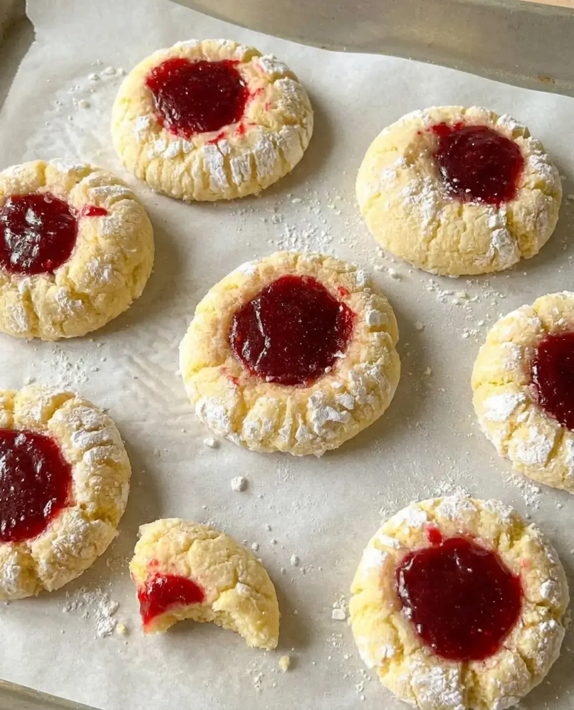 Lemon Cookies With Raspberry Curd