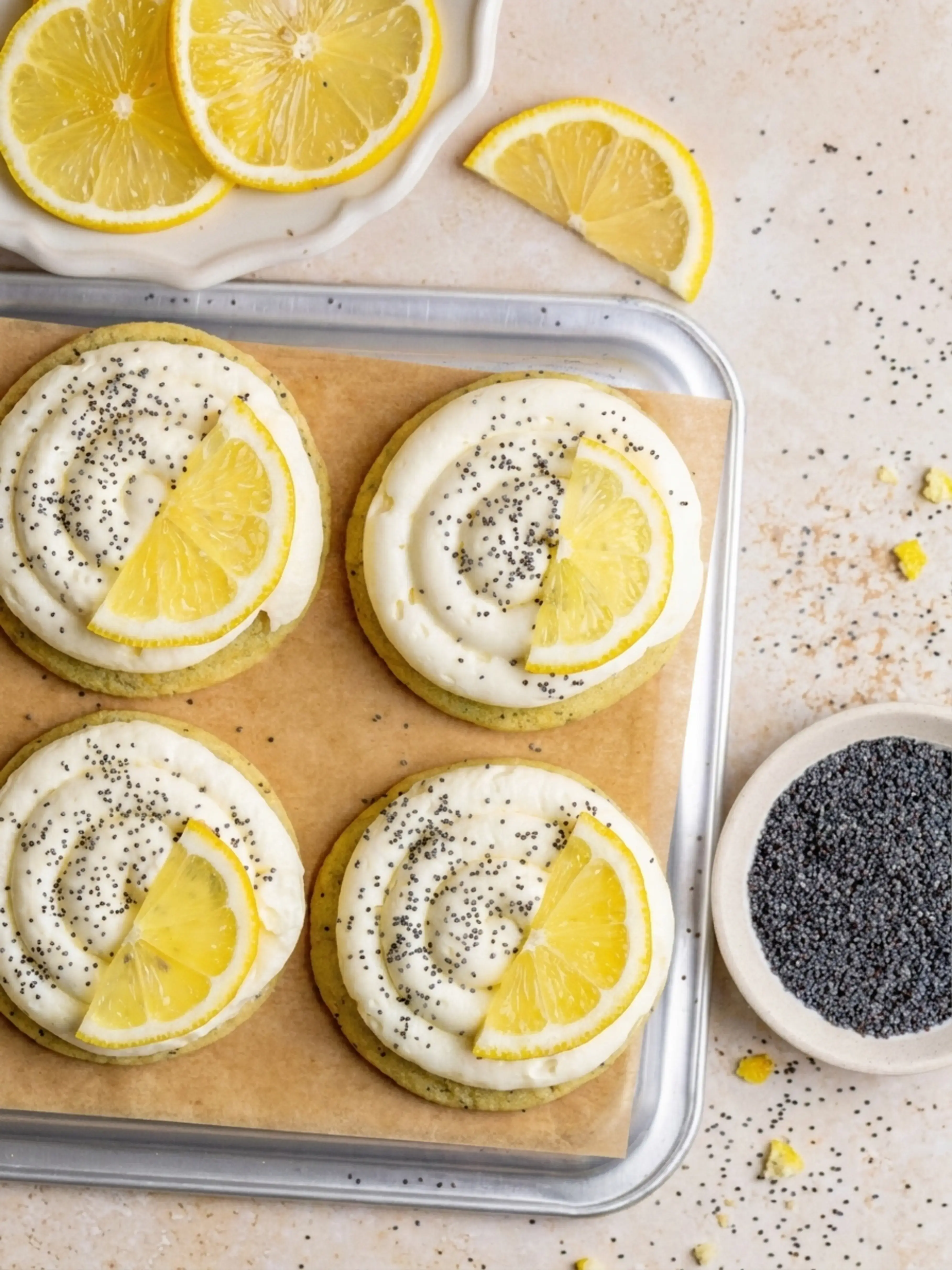 Lemon Poppy Seed Cheesecake Cookies With Creamy Frosting 23 Lemon Poppy Seed Cheesecake Cookies, Step By Step Instructions