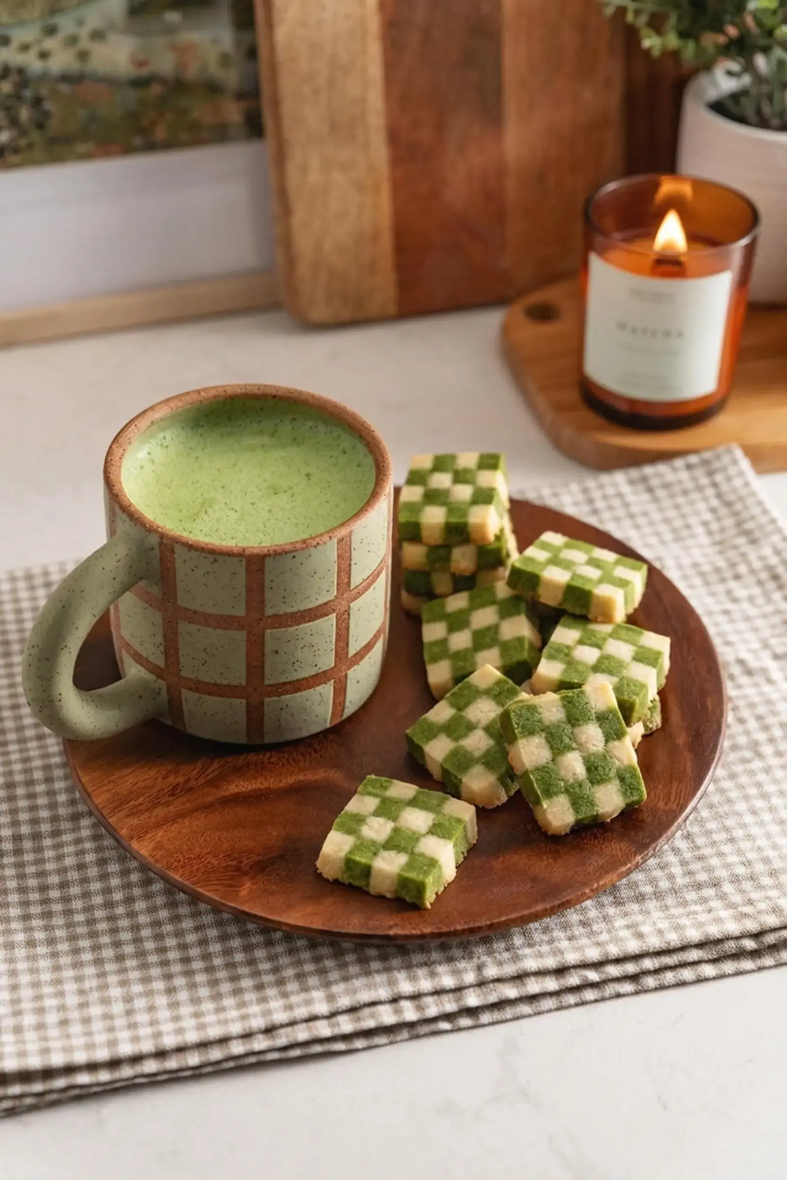 Matcha Checkerboard Cookies, Storage