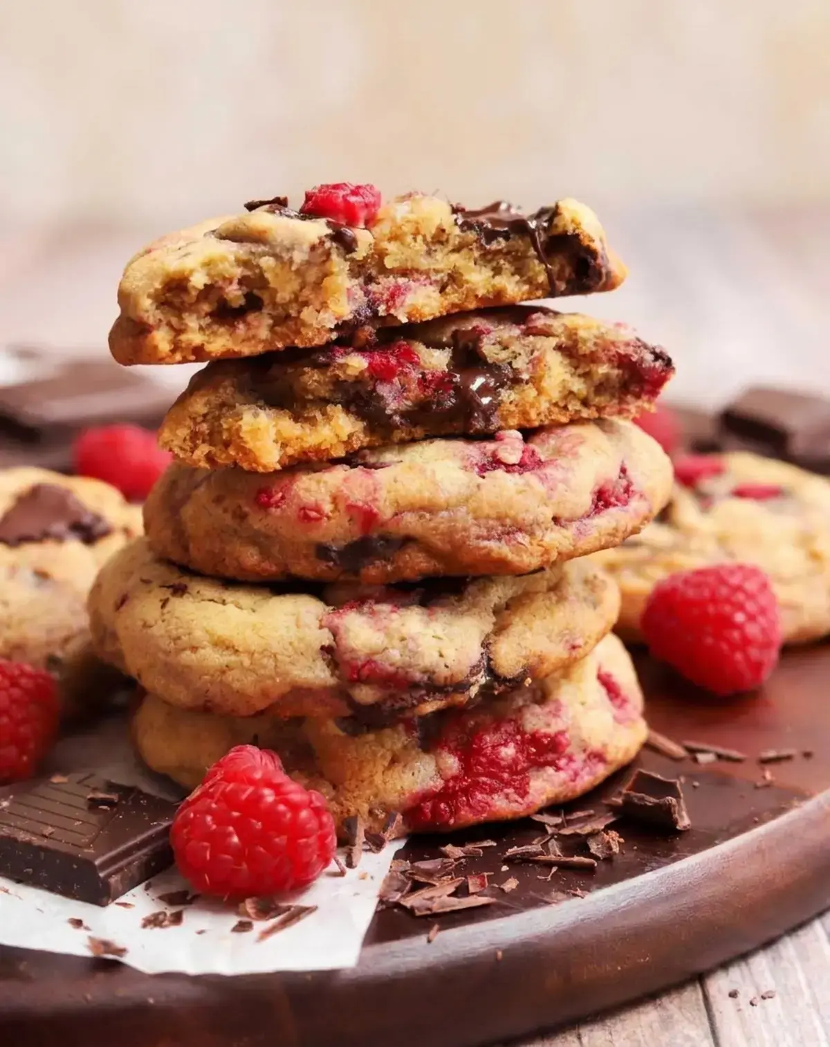 Raspberry Chocolate Chip Cookies, Ingredients For Raspberry Chocolate Chip Cookies