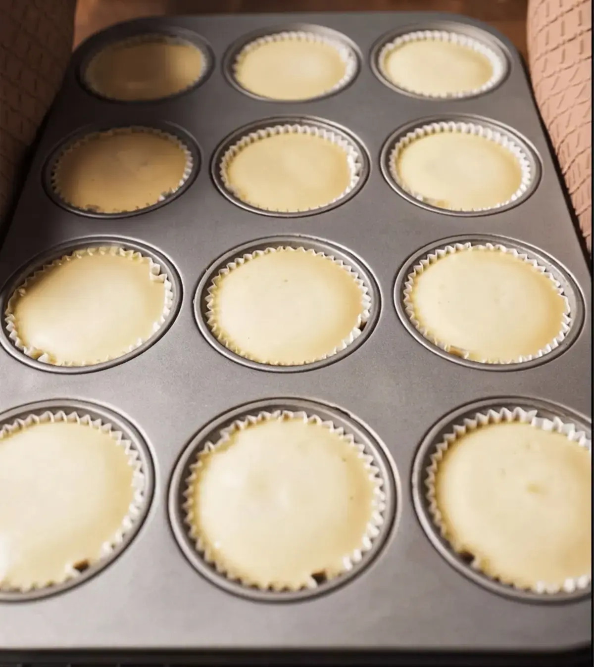 Easy Mini Cheesecakes, Finish The Batter