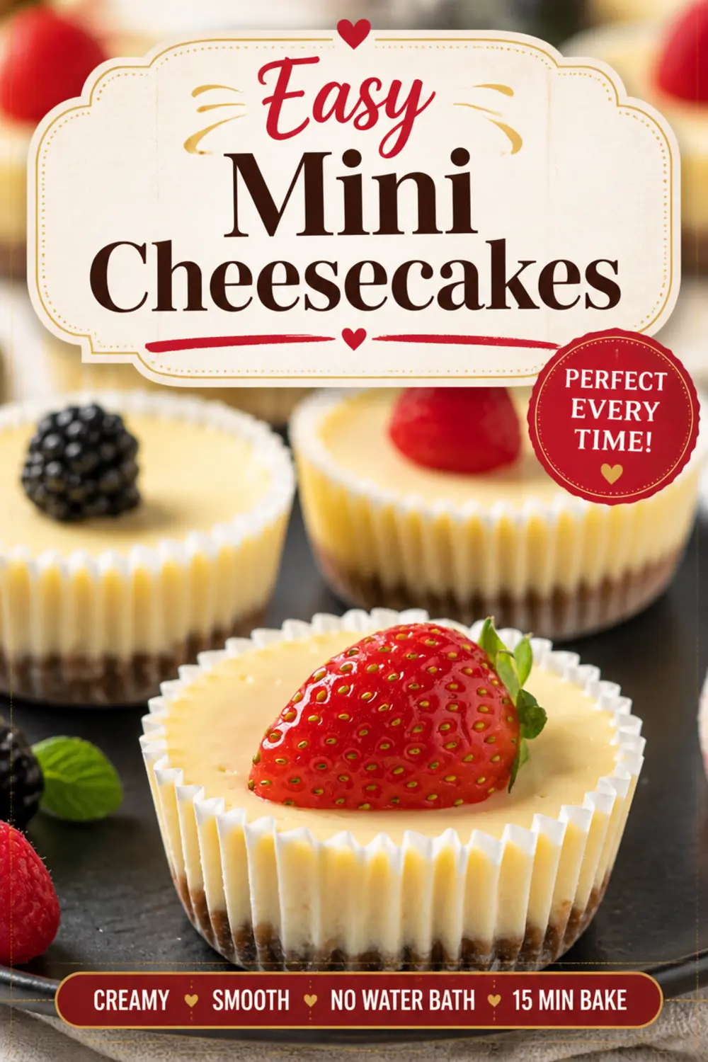Home 11 Easy Mini Cheesecakes