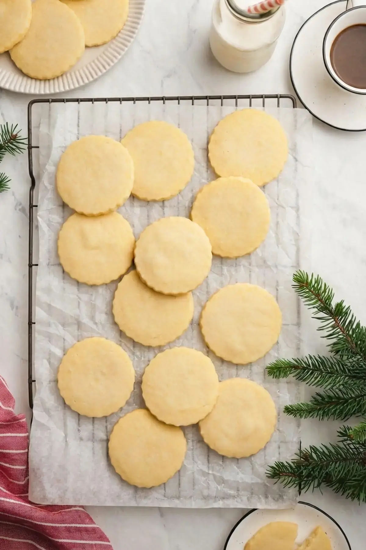 Perfect Shortbread Cookies, 4. Bake + Cool