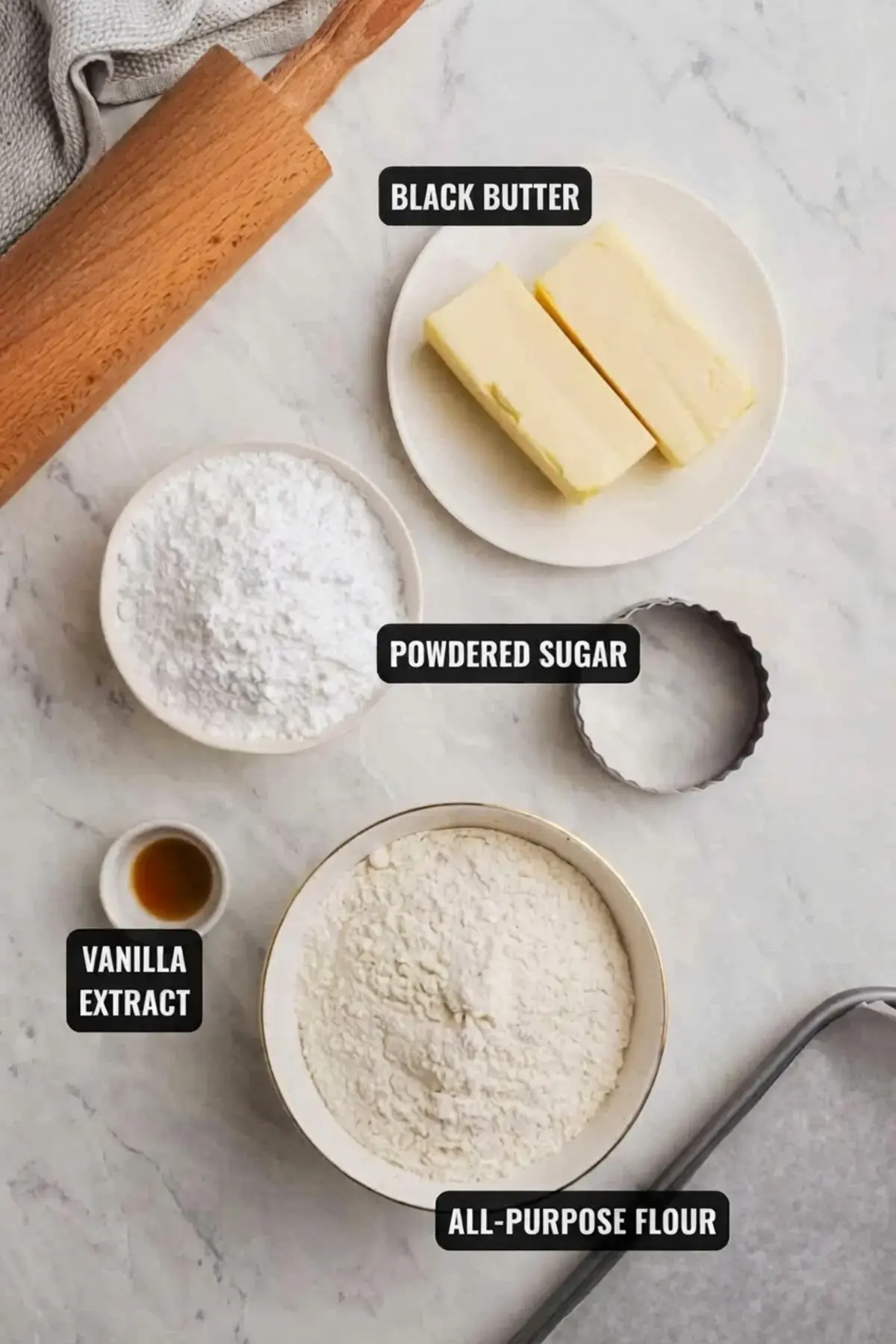 Perfect Shortbread Cookies, Ingredient Notes